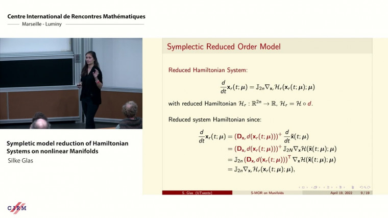 Symplectic model reduction of Hamiltonian systems on nonlinear manifolds