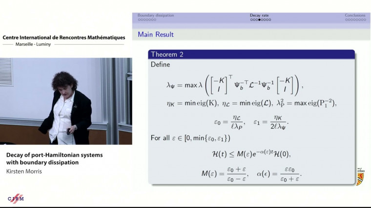Decay rate of pH systems with boundary dissipation