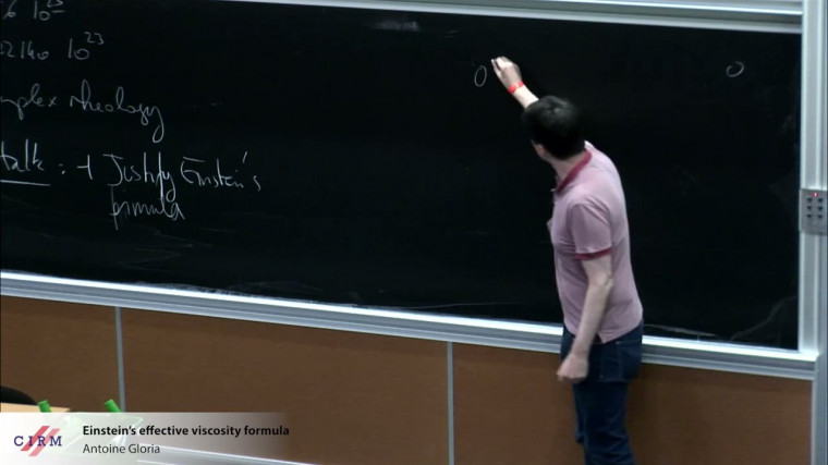 Einstein's effective viscosity formula