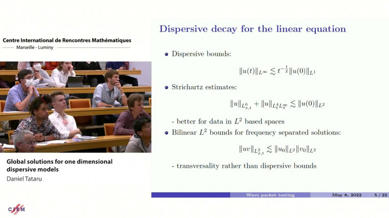 Global solutions for one dimensional dispersive models