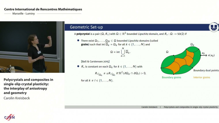 Polycrystals and composites in single-slip crystal plasticity: The interplay of anisotropy and geometry
