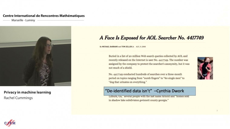 Privacy in machine learning