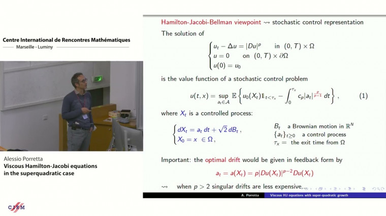 Viscous Hamilton-Jacobi equations in the superquadratic case