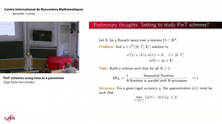 PinT schemes using time as a parameter