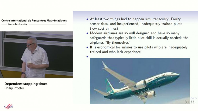 Dependent stopping times