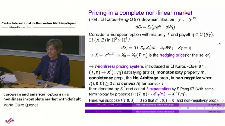 European and american options in a non-linear incomplete market with default