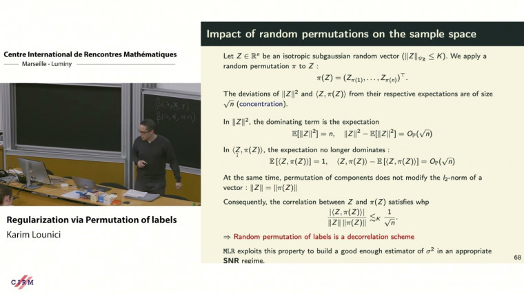Regularization via permutation of labels  - Lecture 2