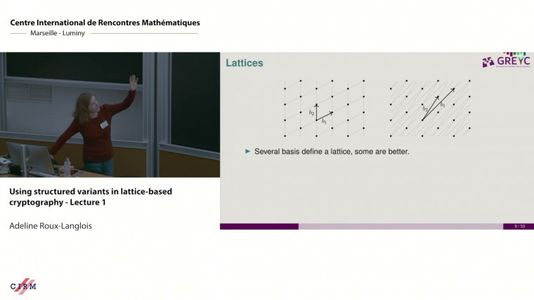 Using structured variants in lattice-based cryptography - lecture 1