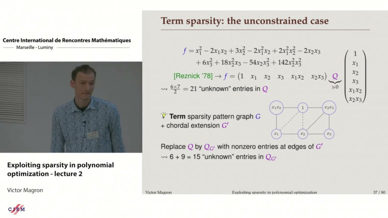 Exploiting sparsity in polynomial optimization - lecture 2