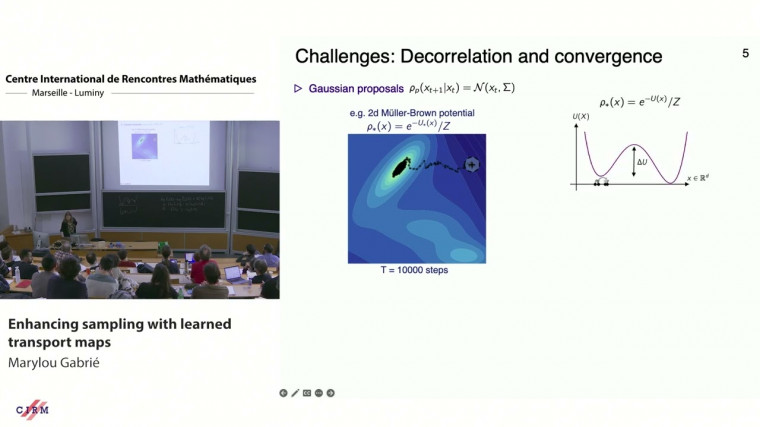 Enhancing sampling with learned transport maps