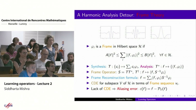 Learning operators - Lecture 2