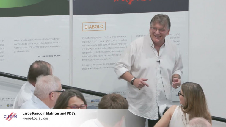 Large random matrices and PDE's