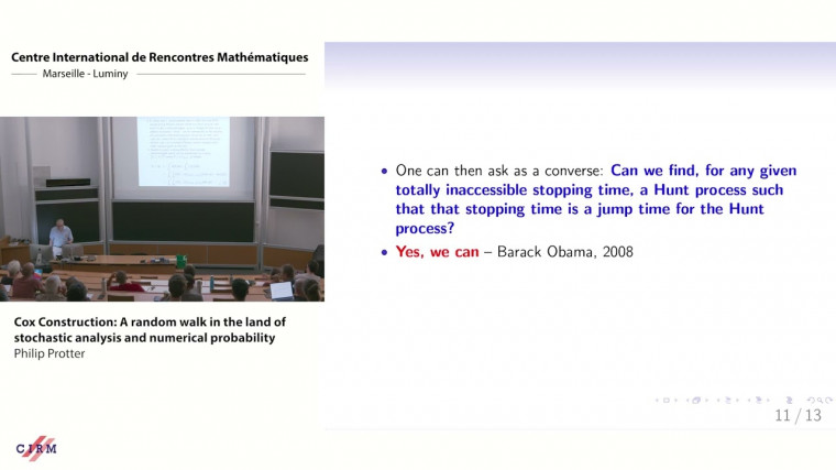 Cox Construction: a random walk in the land of stochastic analysis and numerical probability
