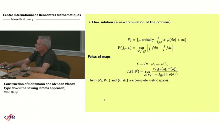 Construction of Boltzmann and McKean Vlasov type flows (the sewing lemma approach)