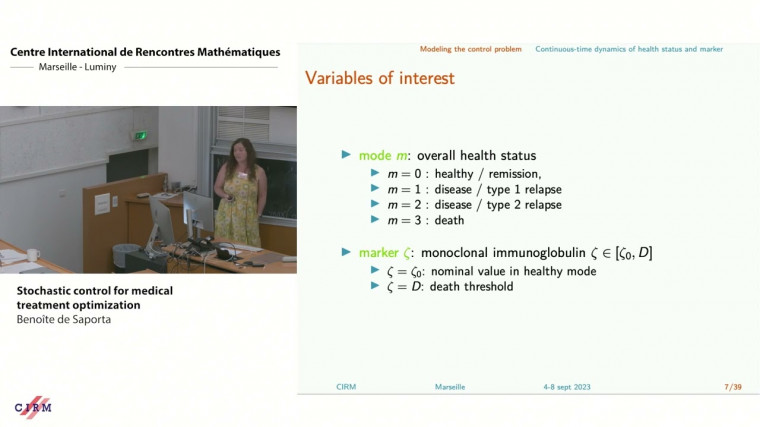 Stochastic control for medical treatment optimization