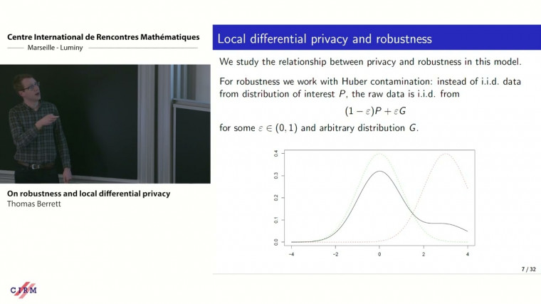 On robustness and local differential privacy