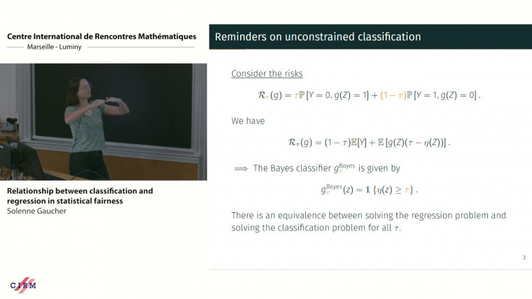 Relationship between classification and regression in statistical fairness