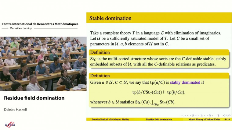 Residue field domination