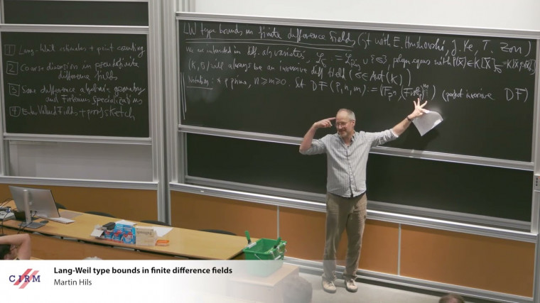 Lang-Weil type bounds in finite difference fields