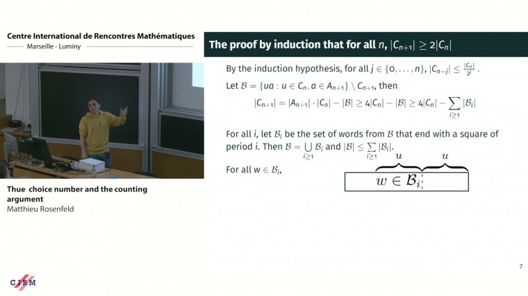 Thue choice number and the counting argument