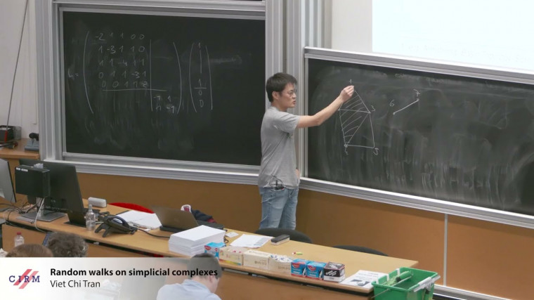 Random walks on simplicial complexes