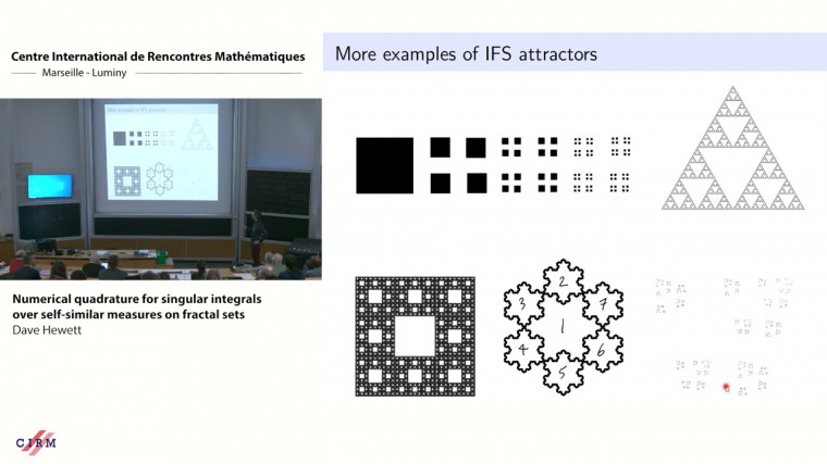 Numerical quadrature for singular integrals over self-similar measures on fractal sets