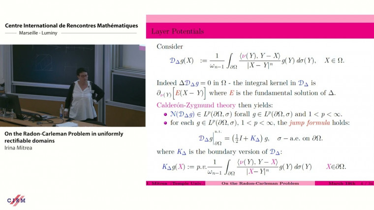 On the Radon-Carleman problem in uniformly rectifiable domains
