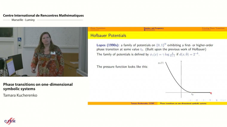 Phase transitions on one-dimensional symbolic systems