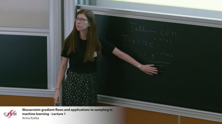 Wasserstein gradient flows and applications to sampling in machine learning - lecture 1