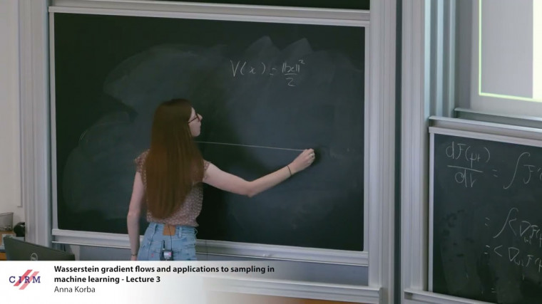 Wasserstein gradient flows and applications to sampling in machine learning - lecture 3
