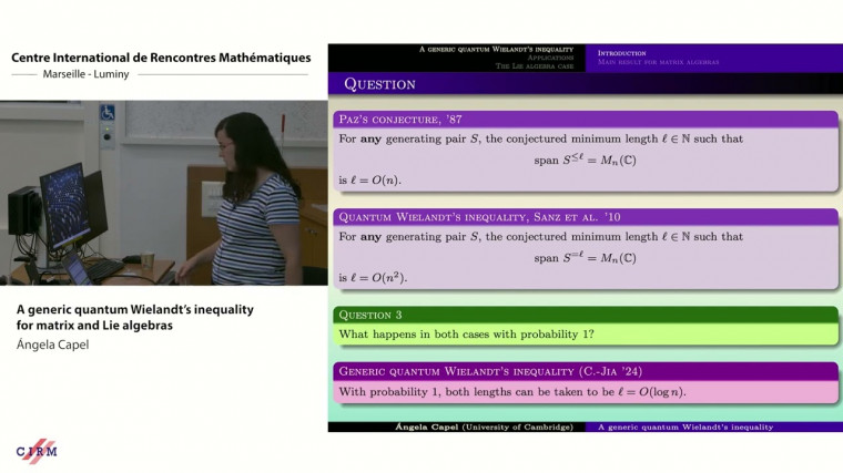 A generic quantum Wielandt's inequality for matrix and Lie algebras