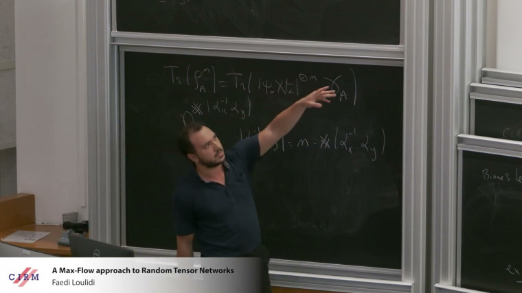 A Max-Flow approach to Random Tensor Networks