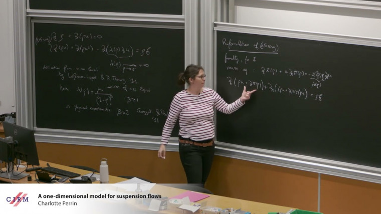 A one-dimensional model for suspension flows
