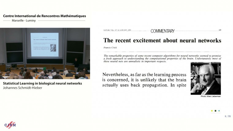 Statistical learning in biological neural networks
