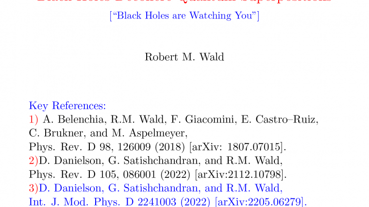 Black Holes Decohere Quantum Superpositions