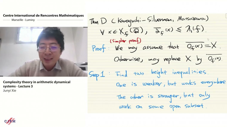 Complexity theory in arithmetic dynamical systems - Lecture 3