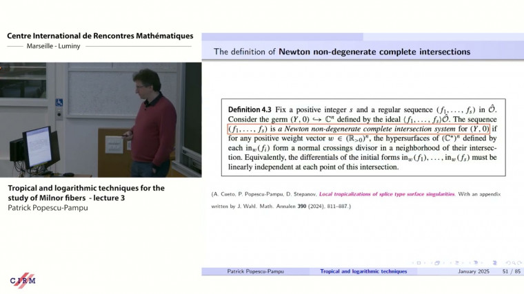Tropical and logarithmic techniques for the study of Milnor fibers - Lecture 3