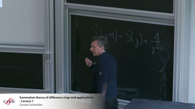 Summation theory of difference rings and applications - lecture 1