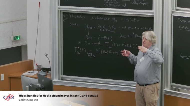 Higgs bundles for Hecke eigensheaves in rank 2 and genus 2