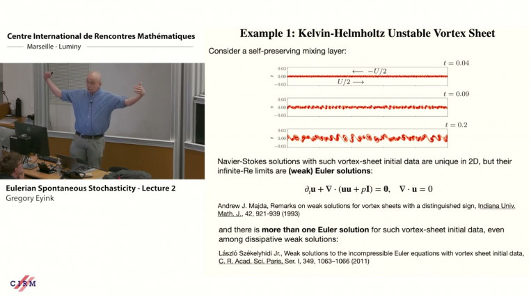Eulerian spontaneous stochasticity - lecture 2
