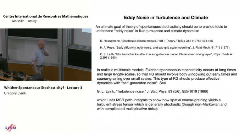 Whither spontaneous stochasticity ? - lecture 3
