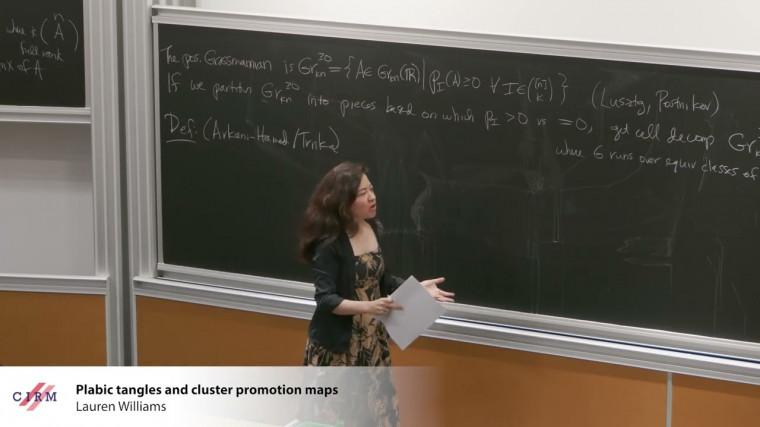 Plabic tangles and cluster promotion maps