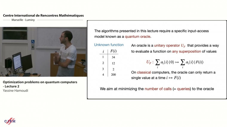 Optimization problem on quantum computers - lecture 2