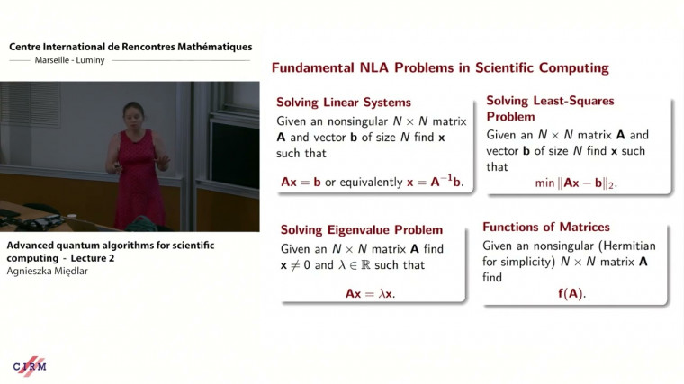 Advanced quantum algorithms for scientific computing - lecture 2