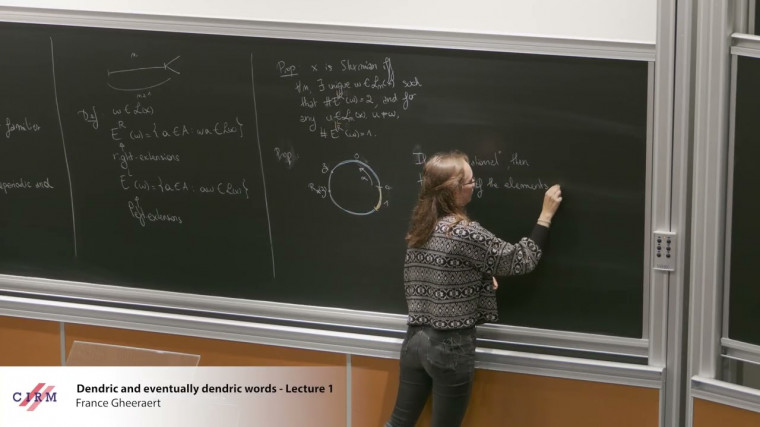 Dendric and eventually dendric words - Lecture 1