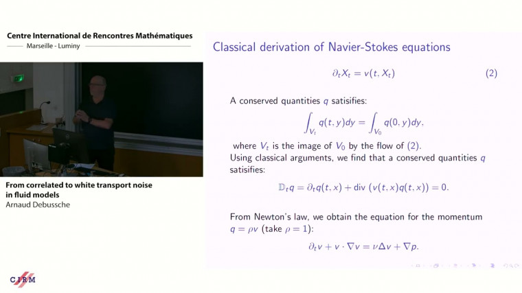 From correlated to white transport noise  in fluid models 