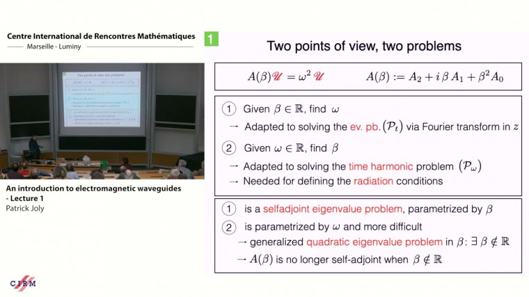 An introduction to electromagnetic waveguides - Lecture 1