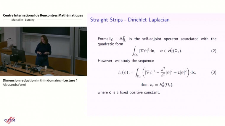 Dimension reduction in thin domains - Lecture 1