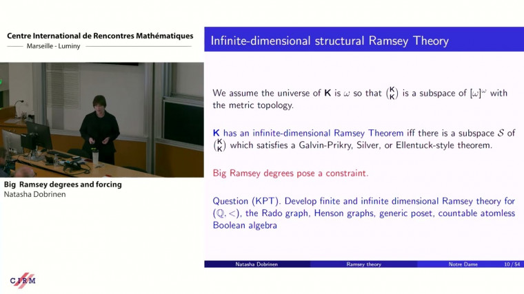 Big Ramsey degrees and forcing