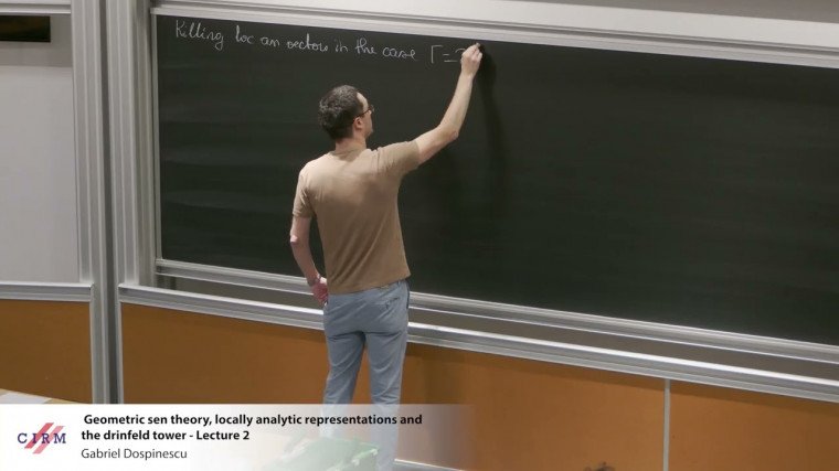 Geometric sen theory, locally analytic representations and the drinfeld tower - lecture 2